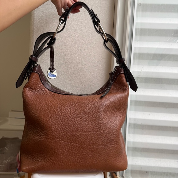 Dooney & Bourke Vintage Pebble Leather Hobo Bag - Picture 2 of 14